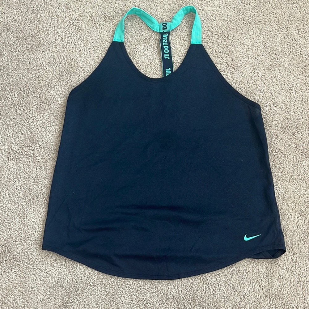 blue nike workout tank